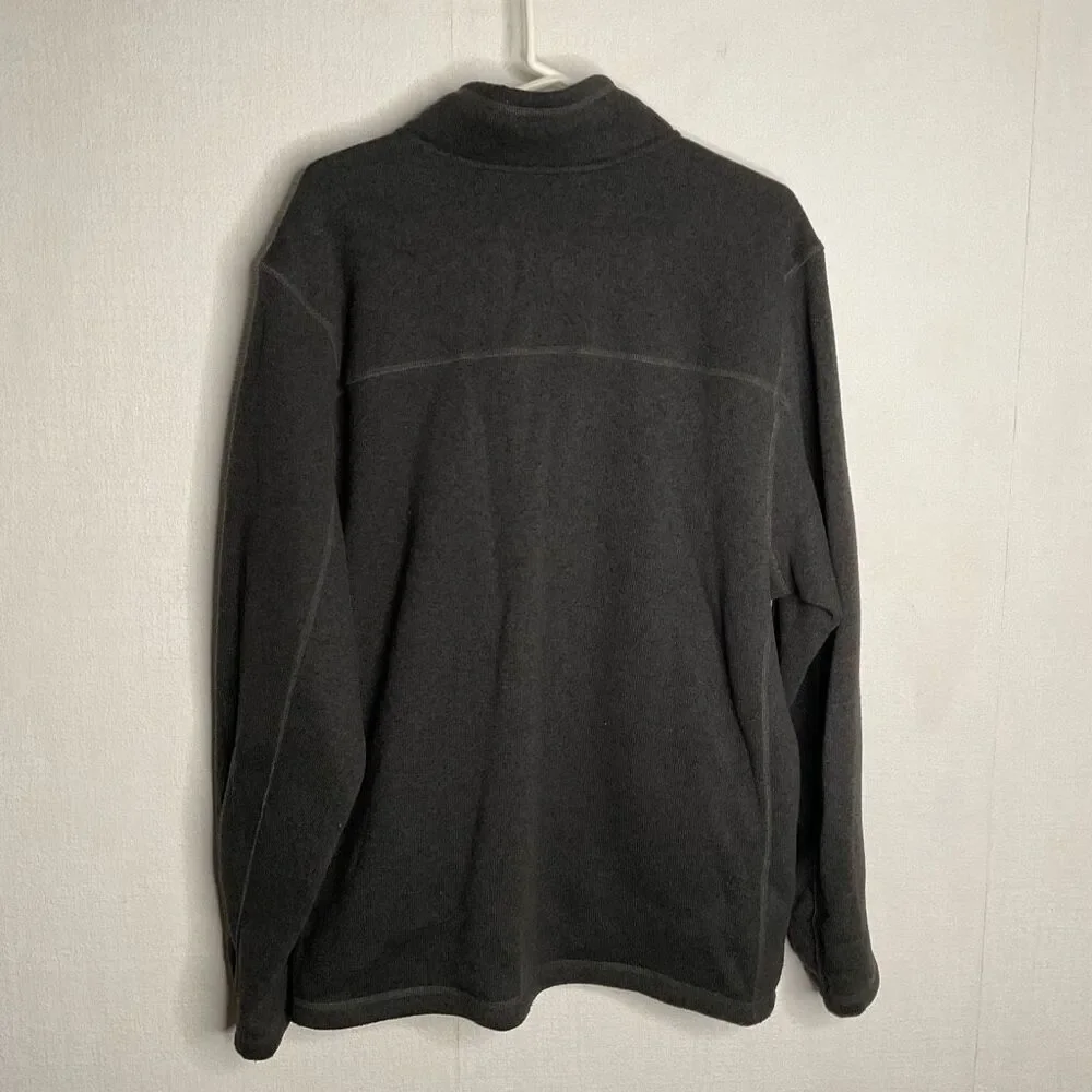 The North Face Men's XXL 1/4 Zip Sherpa‎ Fleece Lined Pullover Gray